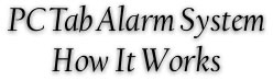 PCTab Alarm System How It Works
